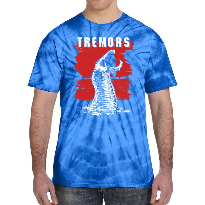 Tremors Graboid Paint Smear Portrait Logo Gift Tie-Dye T-Shirt