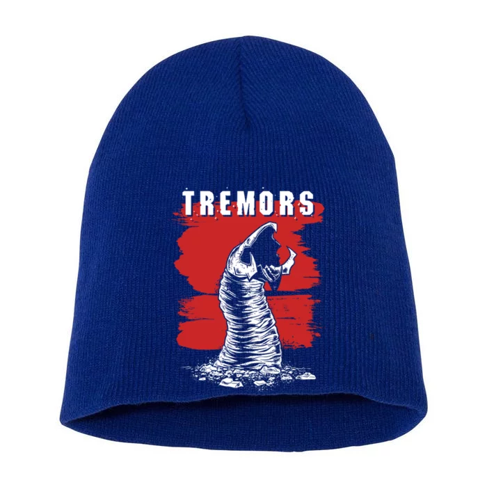 Tremors Graboid Paint Smear Portrait Logo Gift Short Acrylic Beanie