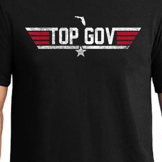 Top Gov Ron DeSantis Top Gov Florida Flag Pajama Set