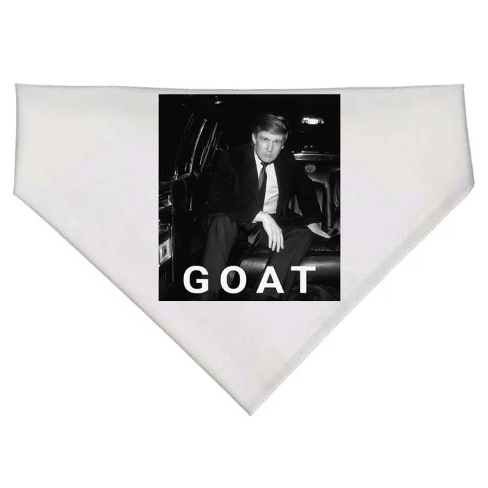 Trump Goat Republican Conservative Gift Trump 2024 USA-Made Doggie Bandana