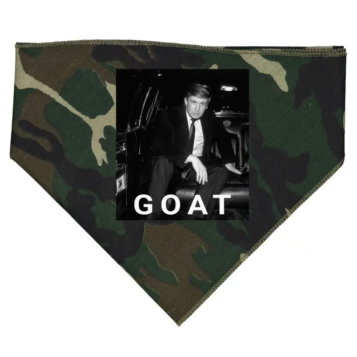 Trump Goat Republican Conservative Gift Trump 2024 USA-Made Doggie Bandana