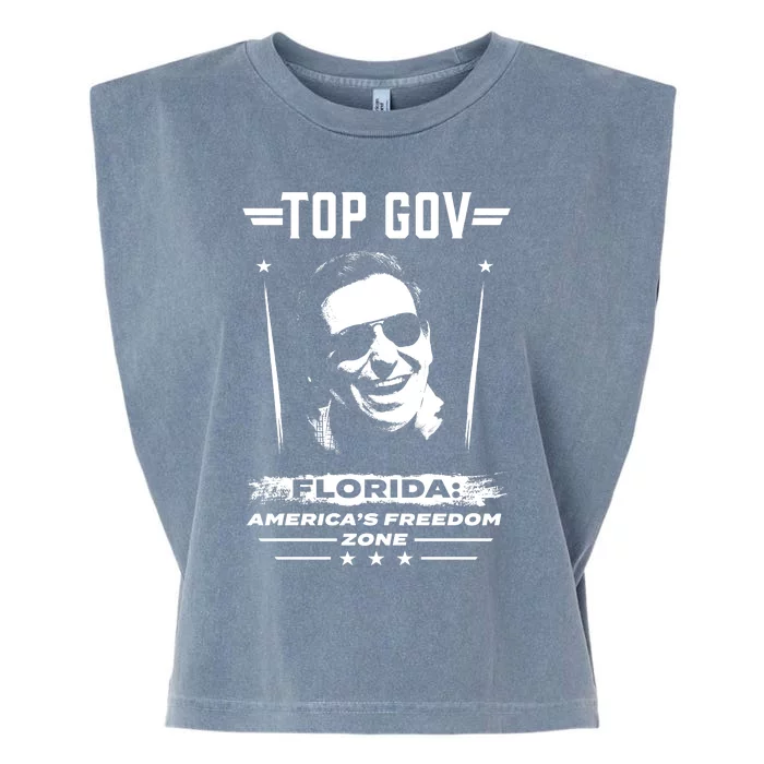 Top Gov, Ron DeSantis Garment-Dyed Women's Muscle Tee