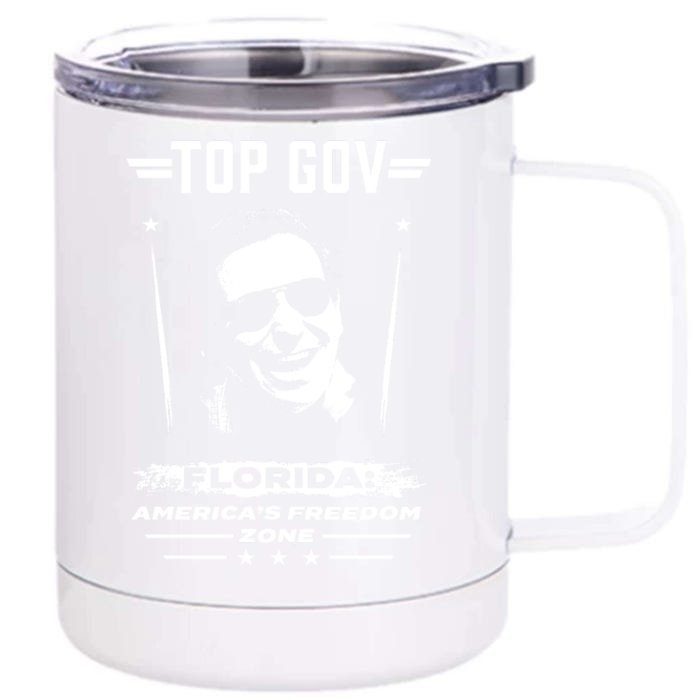 Top Gov, Ron DeSantis Front & Back 12oz Stainless Steel Tumbler Cup