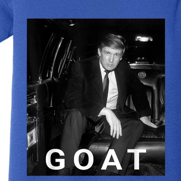 Trump Goat Republican Conservative Gift Trump 2024 Baby Bodysuit