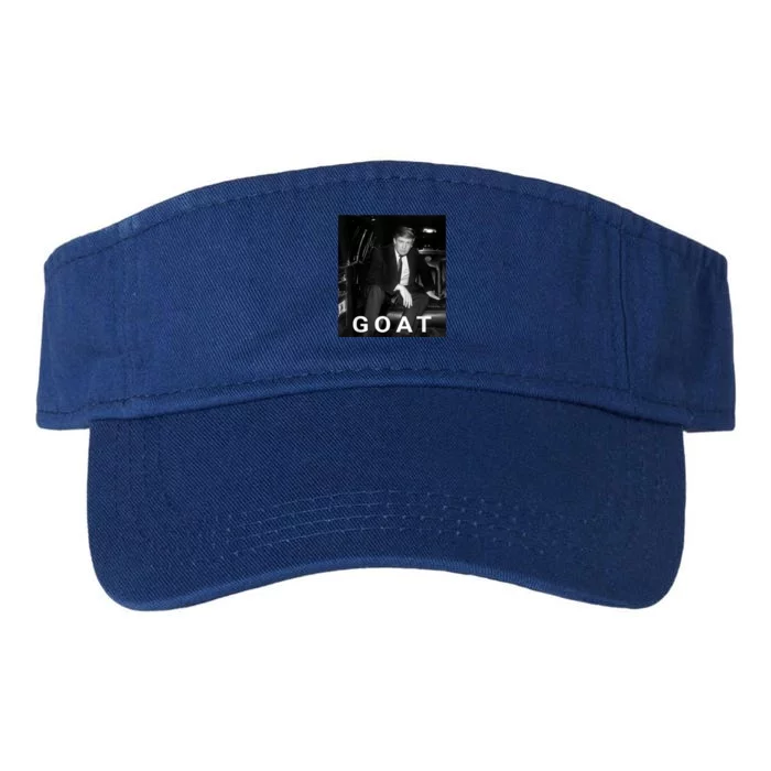 Trump Goat Republican Conservative Gift Trump 2024 Valucap Bio-Washed Visor