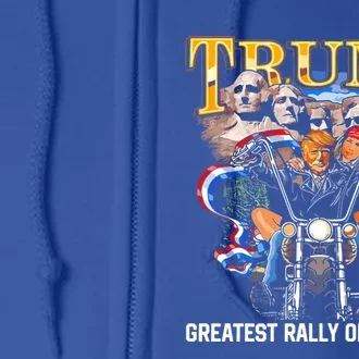 Trump Greatest Rally Of All Time Cute Gift Full Zip Hoodie