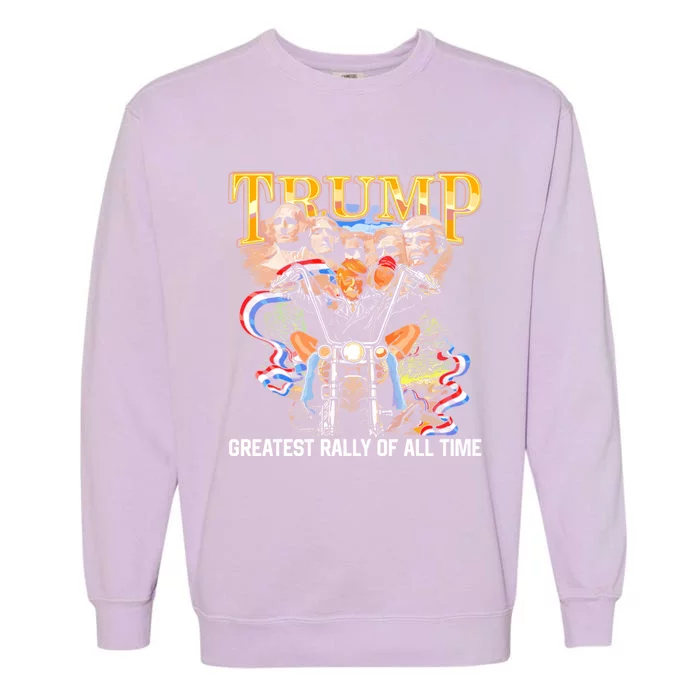 Trump Greatest Rally Of All Time Cute Gift Garment-Dyed Sweatshirt