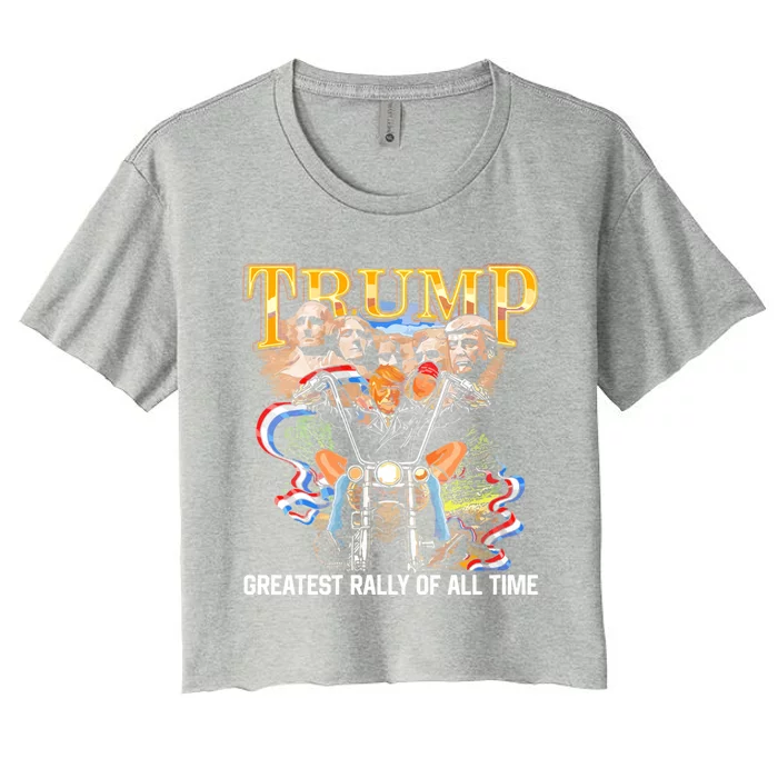 Trump Greatest Rally Of All Time Cute Gift Women's Crop Top Tee