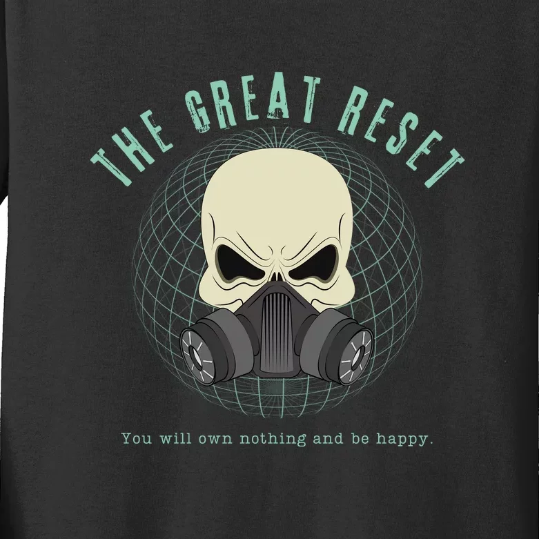 The Great Reset Kids Long Sleeve Shirt