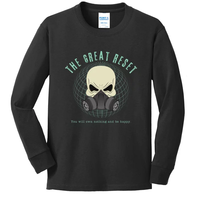 The Great Reset Kids Long Sleeve Shirt