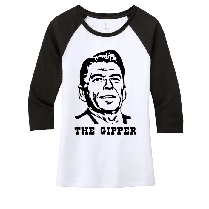 The Gipper Reagan Women's Tri-Blend 3/4-Sleeve Raglan Shirt