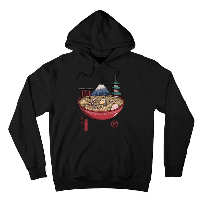 The Great Ramen Wave Tall Hoodie