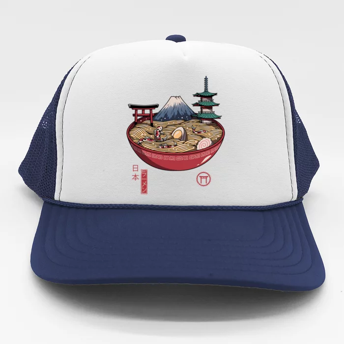 The Great Ramen Wave Trucker Hat