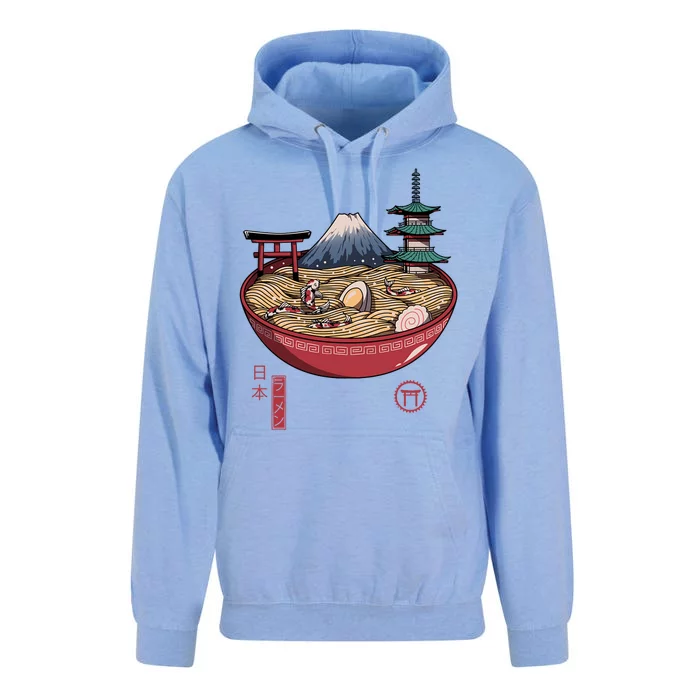 The Great Ramen Wave Unisex Surf Hoodie