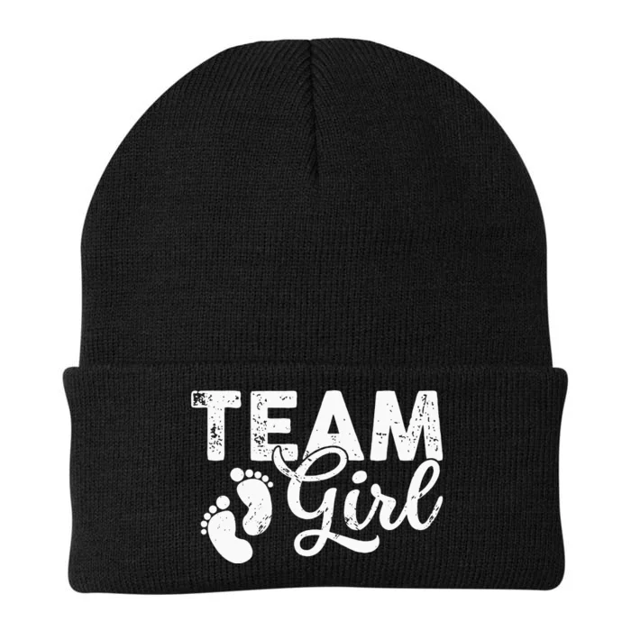 Team Gender Reveal Party Team Pink Baby Announcement Knit Cap Winter Beanie