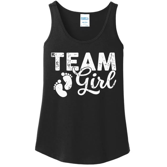 Team Gender Reveal Party Team Pink Baby Announcement Ladies Essential Tank