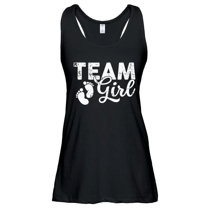 Team Gender Reveal Party Team Pink Baby Announcement Ladies Essential Flowy Tank