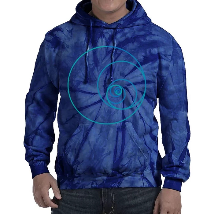 Two Golden Ratio Spirals Tie Dye Hoodie