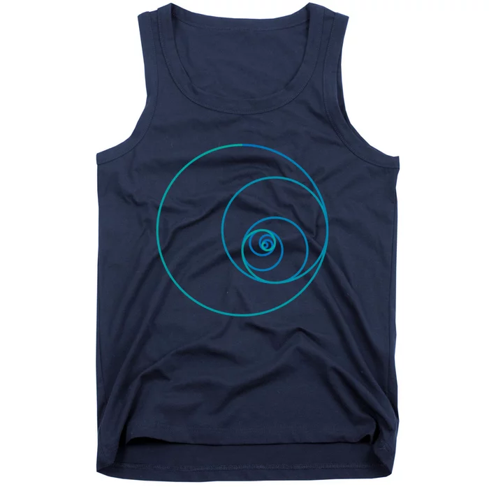 Two Golden Ratio Spirals Tank Top