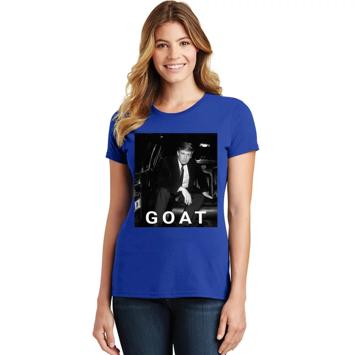 Trump Goat Republican Conservative Gift Trump 2024 Women's T-Shirt