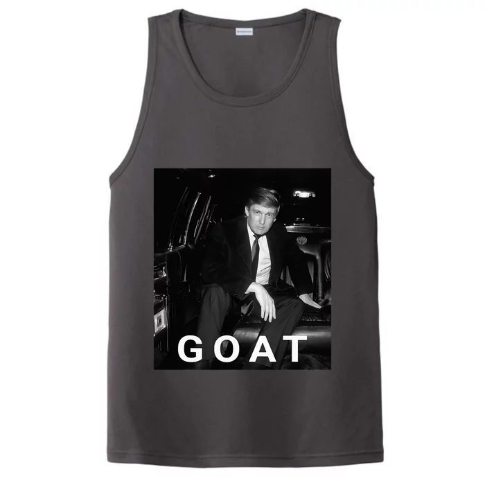 Trump Goat Republican Conservative Gift Trump 2024 Performance Tank