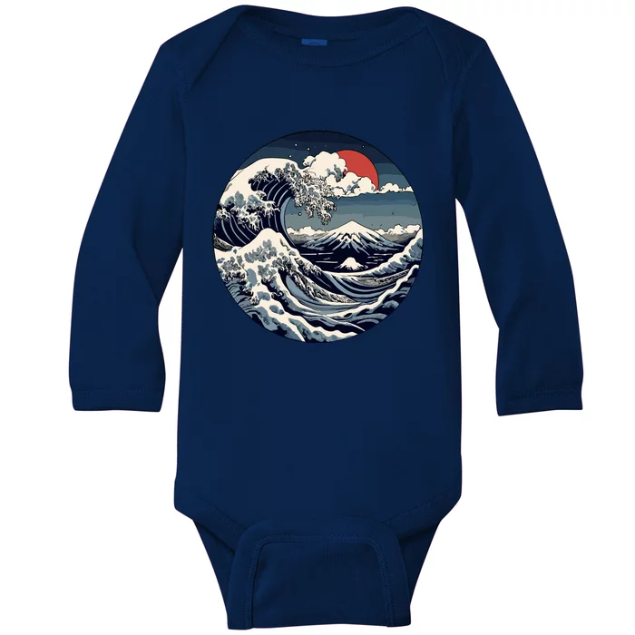 The Great Retro Wave Baby Long Sleeve Bodysuit