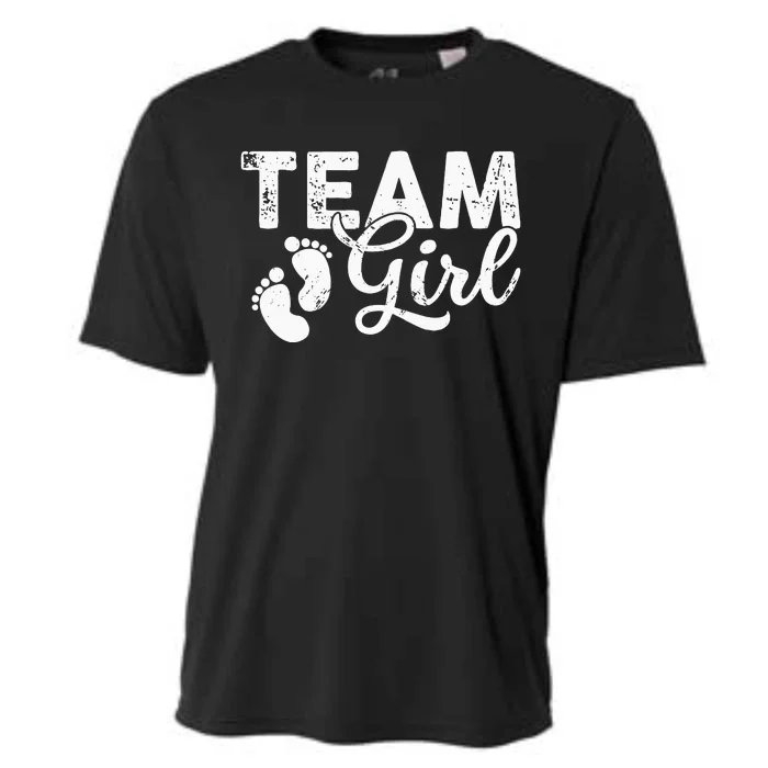 Team Gender Reveal Party Team Pink Baby Announcement Cooling Performance Crew T-Shirt