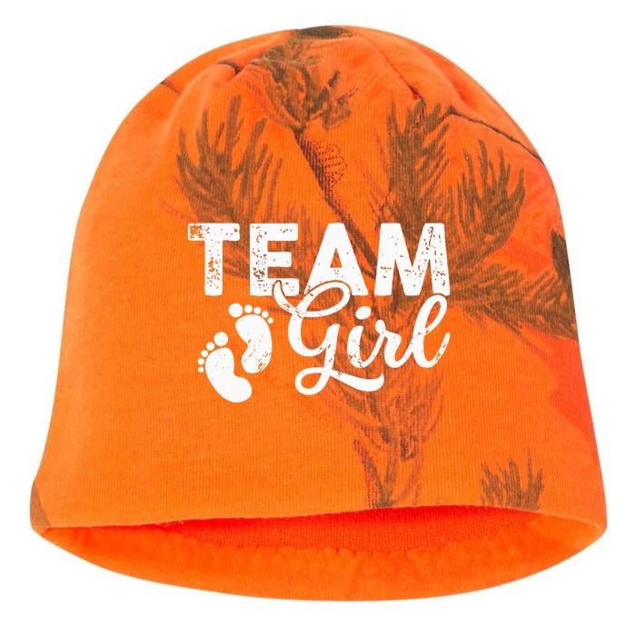 Team Gender Reveal Party Team Pink Baby Announcement Kati - Camo Knit Beanie