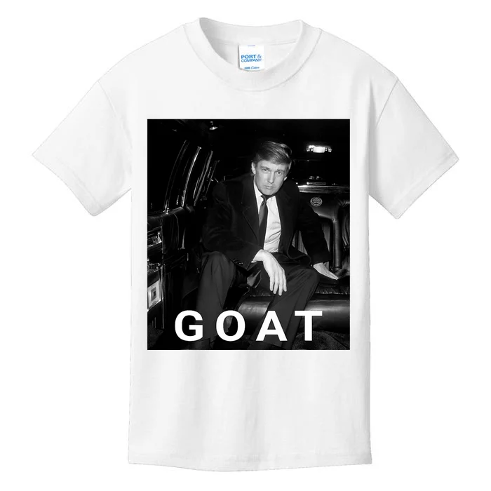 Trump Goat Republican Conservative Gift Trump 2024 Kids T-Shirt