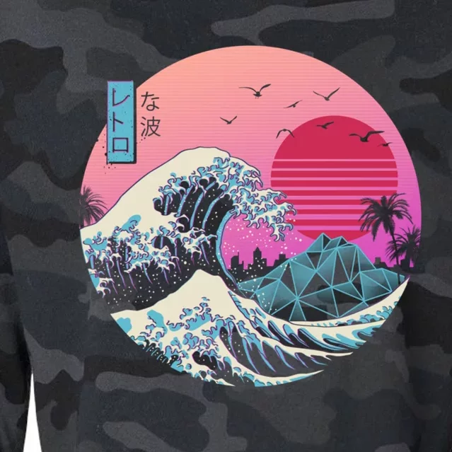 The Great Retro Wave Copy Cropped Pullover Crew