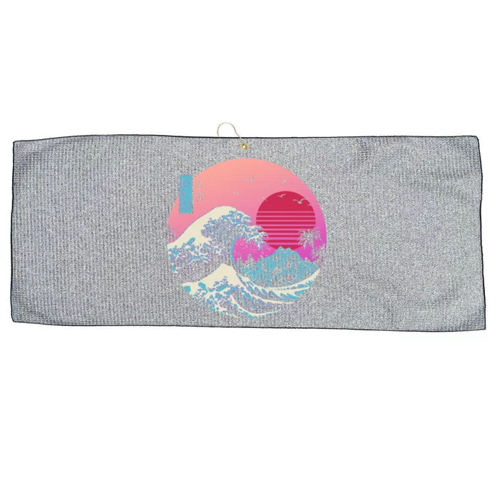 The Great Retro Wave Copy Large Microfiber Waffle Golf Towel