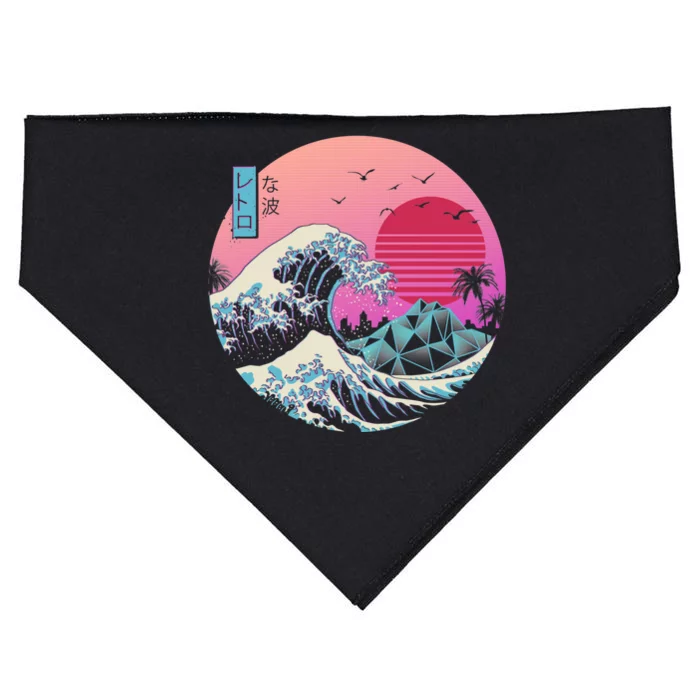 The Great Retro Wave USA-Made Doggie Bandana