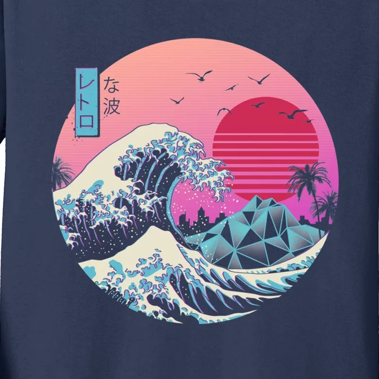 The Great Retro Wave Kids Long Sleeve Shirt