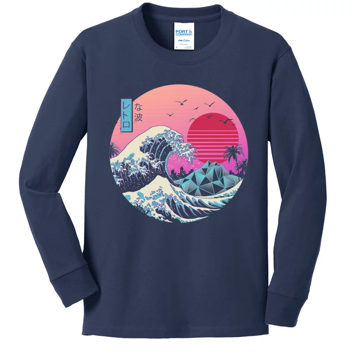 The Great Retro Wave Kids Long Sleeve Shirt