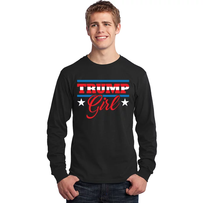 Trump Girl Reelect Donald Trump 2020 45 Pro Trump Gift Long Sleeve Shirt