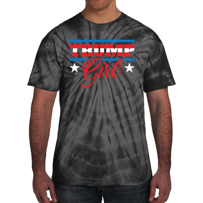 Trump Girl Reelect Donald Trump 2020 45 Pro Trump Gift Tie-Dye T-Shirt