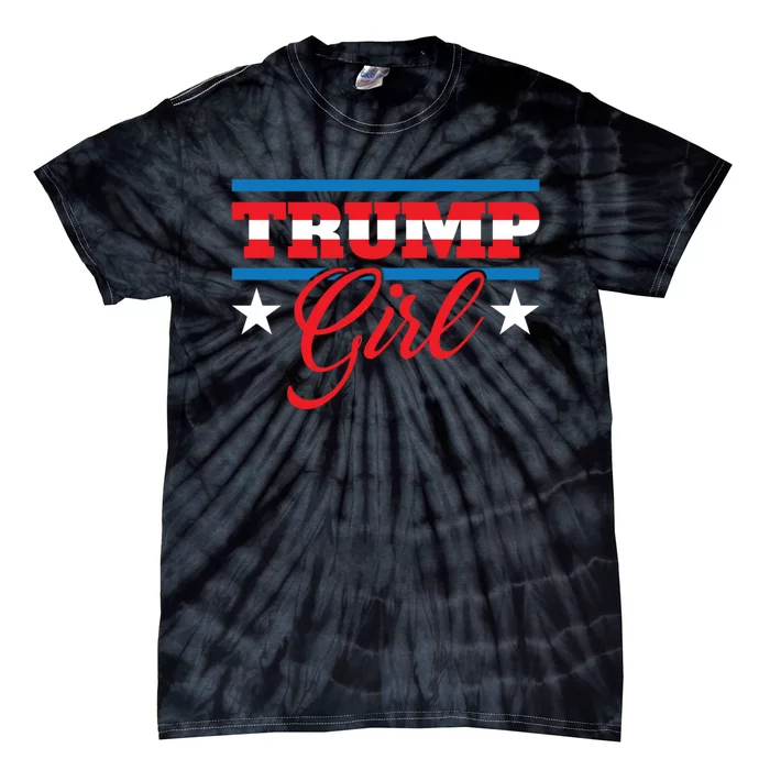 Trump Girl Reelect Donald Trump 2020 45 Pro Trump Gift Tie-Dye T-Shirt