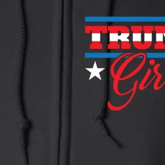 Trump Girl Reelect Donald Trump 2020 45 Pro Trump Gift Full Zip Hoodie