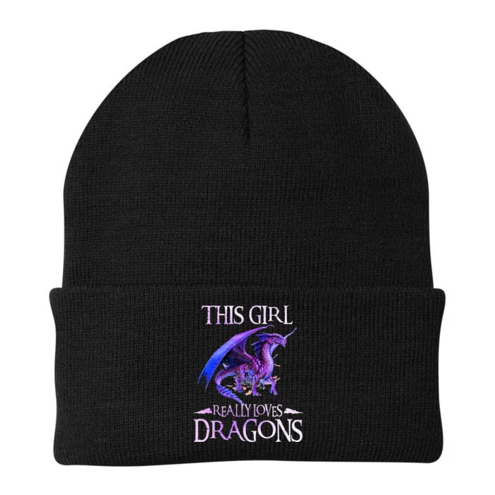 This Girl Really Loves Dragons Dragon Lover Knit Cap Winter Beanie