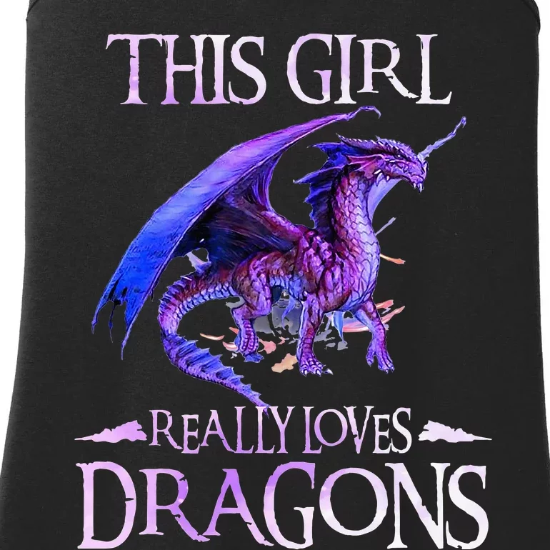 This Girl Really Loves Dragons Dragon Lover Ladies Essential Tank