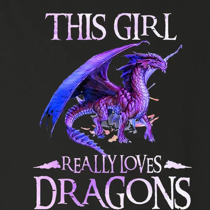 This Girl Really Loves Dragons Dragon Lover Toddler Long Sleeve Shirt