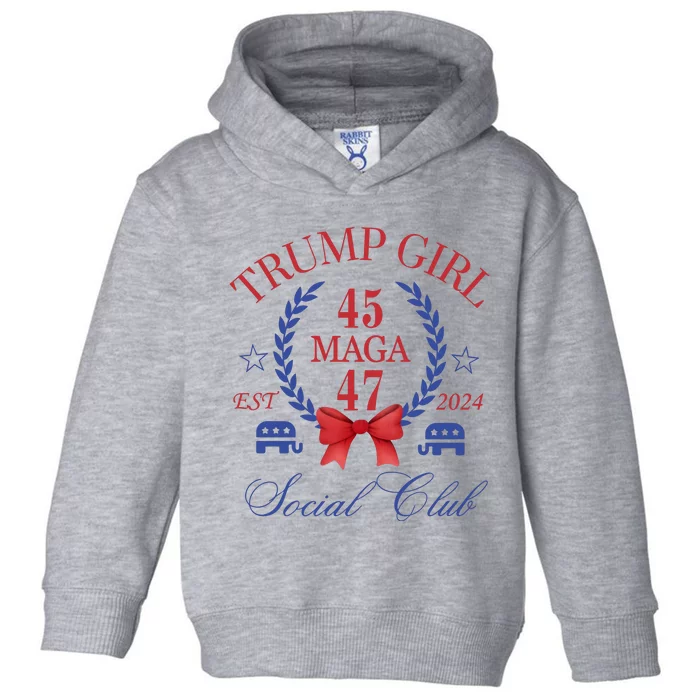 Trump Girl Retro Political Taking Back America Toddler Hoodie