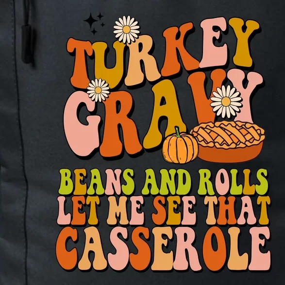 Turkey Gravy Retro Groovy Thanksgiving Food Daily Commute Backpack