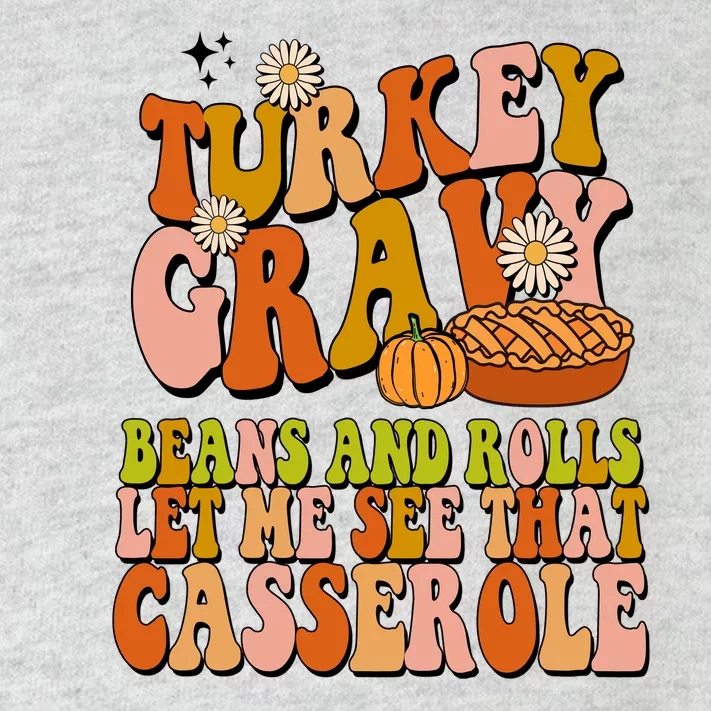 Turkey Gravy Retro Groovy Thanksgiving Food Toddler Long Sleeve Shirt