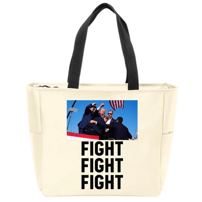 Trump Goat Republican Conservative Gift Trump 2024 Zip Tote Bag