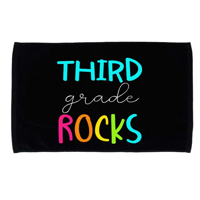 Third Grade Rocks Team 3rd Grade Teacher Microfiber Hand Towel