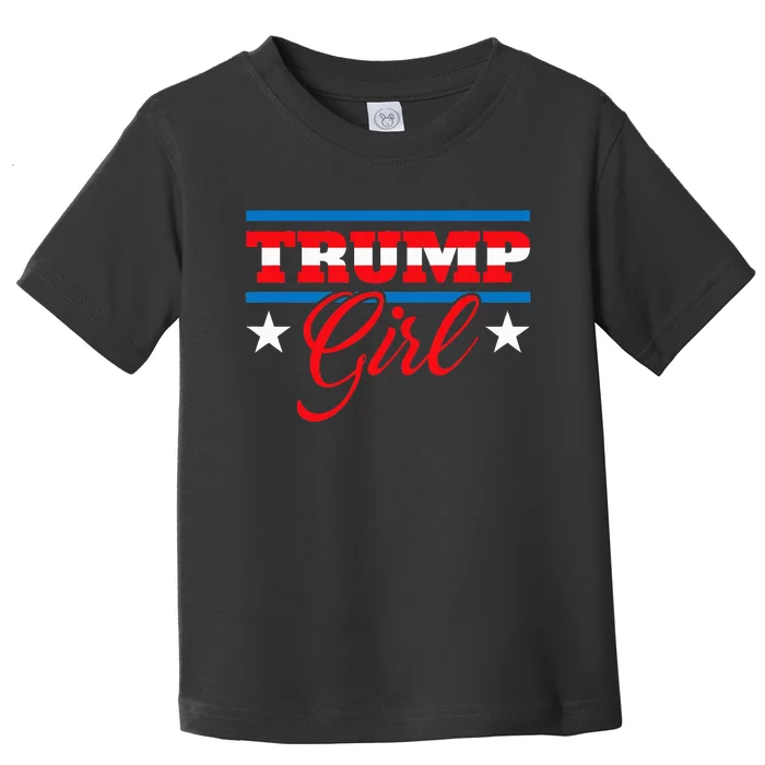 Trump Girl Reelect Donald Trump 2020 45 Pro Trump Gift Toddler T-Shirt