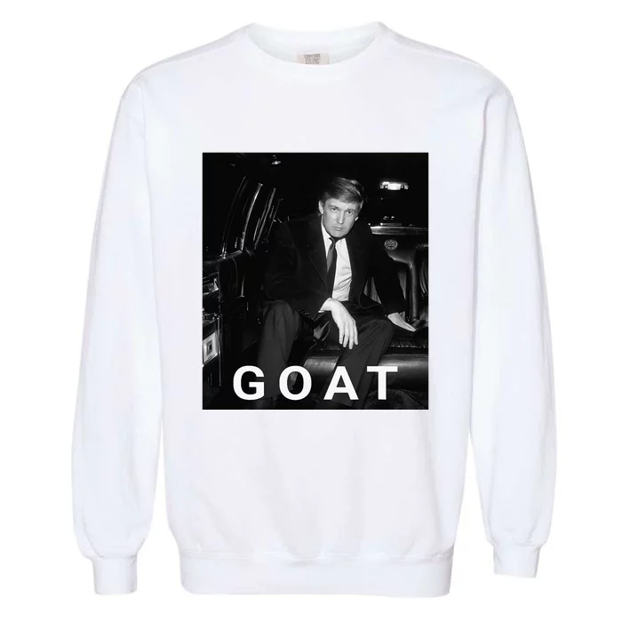 Trump Goat Republican Conservative Gift Trump 2024 Garment-Dyed Sweatshirt