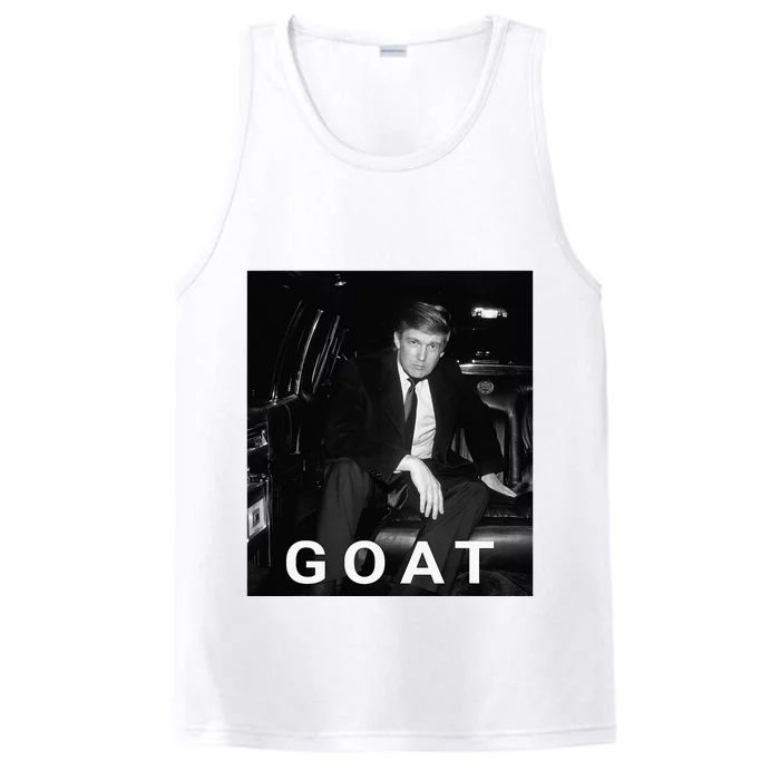 Trump Goat Republican Conservative Gift Trump 2024 Performance Tank