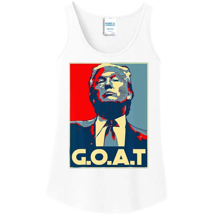 Trump Goat Republican Conservative Gift Trump 2024 Ladies Essential Tank